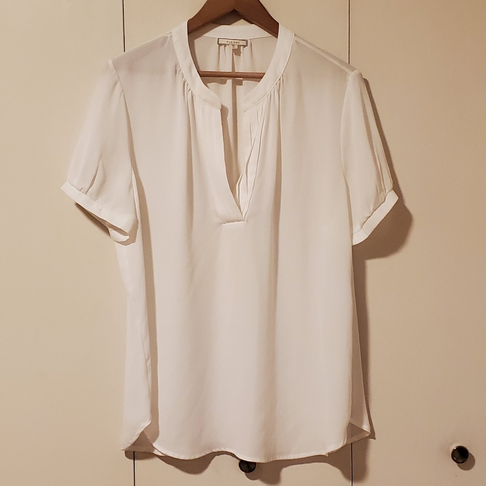 Pleione Ivory Blouse size XL